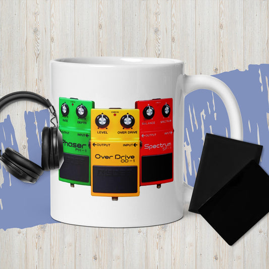 Boss Classic Pedals Coffee Mug - White